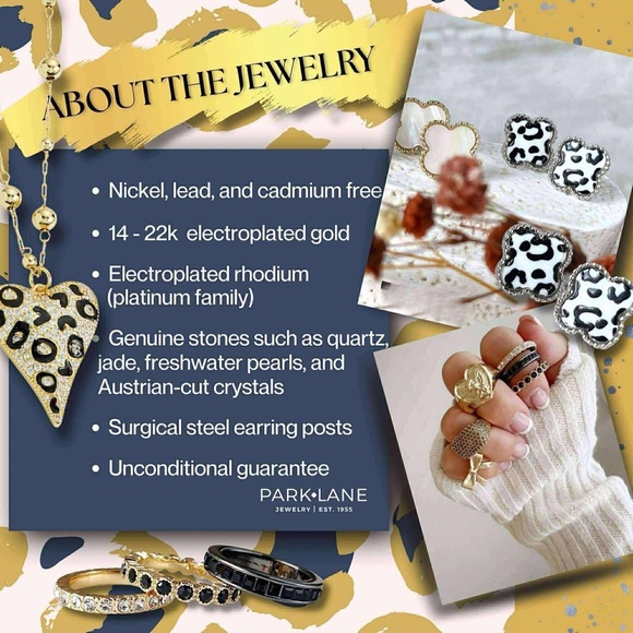 Park Lane Gold and White Clover Jewelry Set - Picture 2 of 2